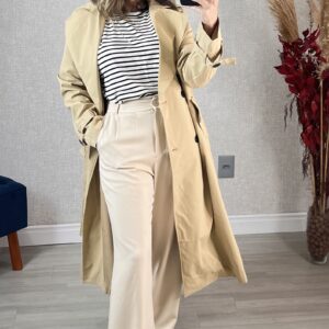 Trench Coat Aline Areia-Bege