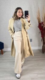 Trench Coat Aline Areia-Bege